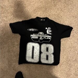 Kids Black Graphic Tee with Bold Design